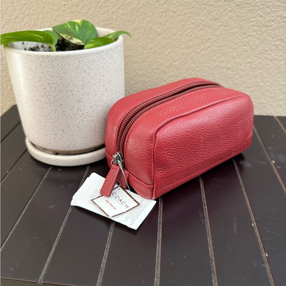 Coach Red Leather Men's Bag